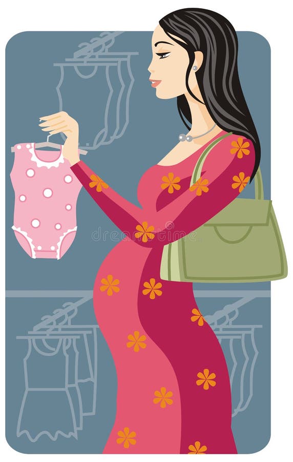 Serie de la ilustración de las compras ilustración del vector
