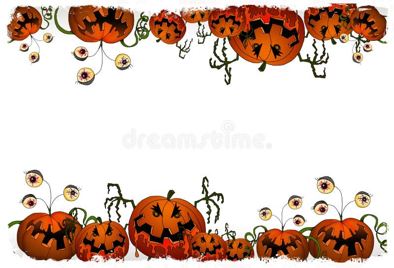 Serie de Víspera de Todos los Santos - monstruo de la calabaza libre illustration Serie de Víspera de Todos los Santos - monstruo de la calabaza libre illustration
