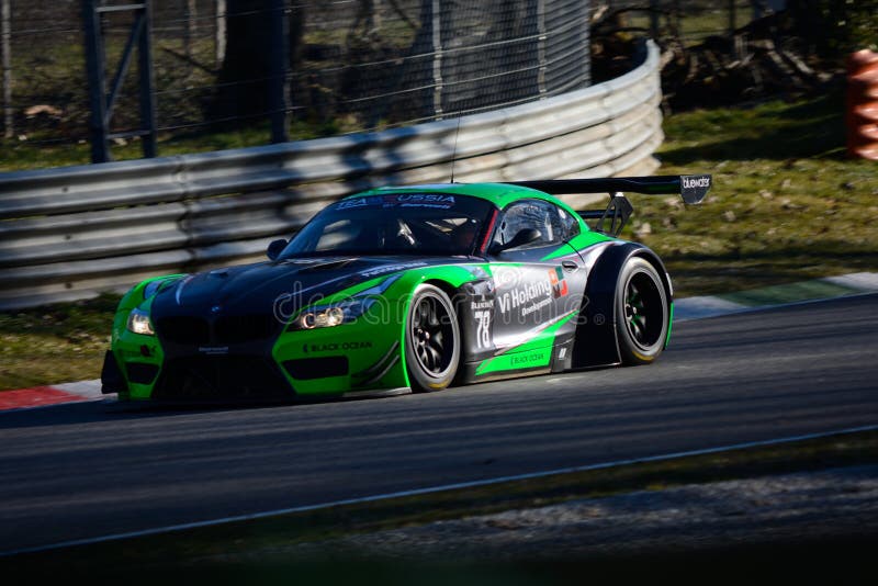 BMW Z4 Blancpain Series 2015 immagini stock