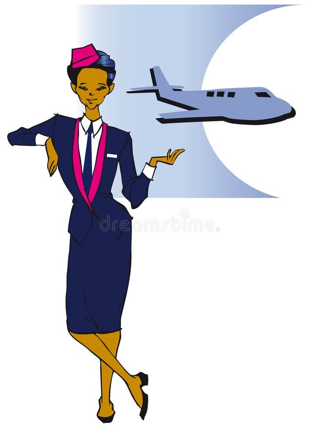 Serie di job - stewardess royalty illustrazione gratis Serie di job - stewardess royalty illustrazione gratis