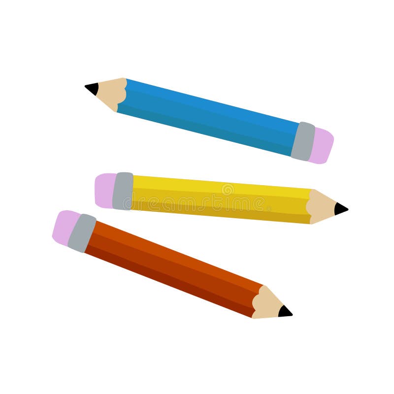 Serie Di Matite Colorate. Icona Per La Creatività E Il Disegno. Hobby Per  Bambini Illustrazione Vettoriale - Illustrazione di scuola, immagine:  246111510