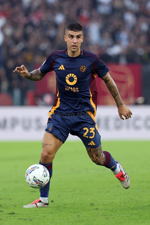 Serie a enilive 2024 2025 dzień 5 jako roma vs udinese calcio zdjęcie stock