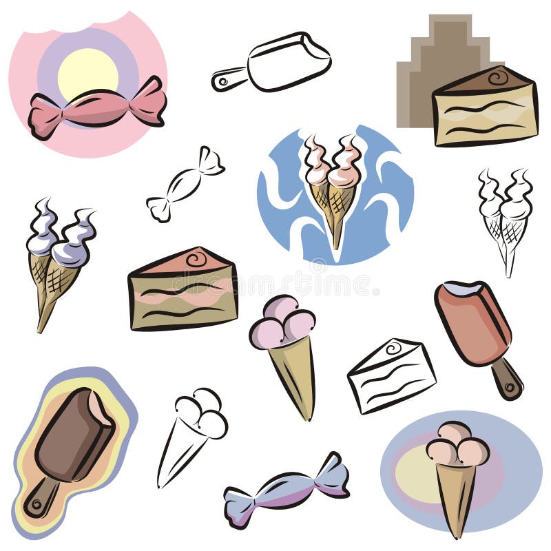 Serie fresca dell'oggetto royalty illustrazione gratis Serie fresca dell'oggetto royalty illustrazione gratis