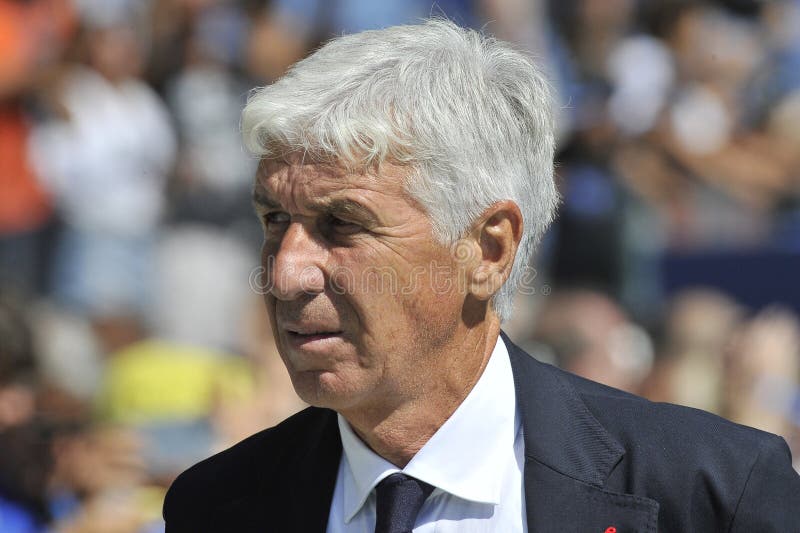 Gian Piero Gasperini coach of Atalanta, during the match serieA italian championship Atalanta vs Cremonese final result, Atalanta 1 , Cremonese 1, match played at the Gewiss Stadium