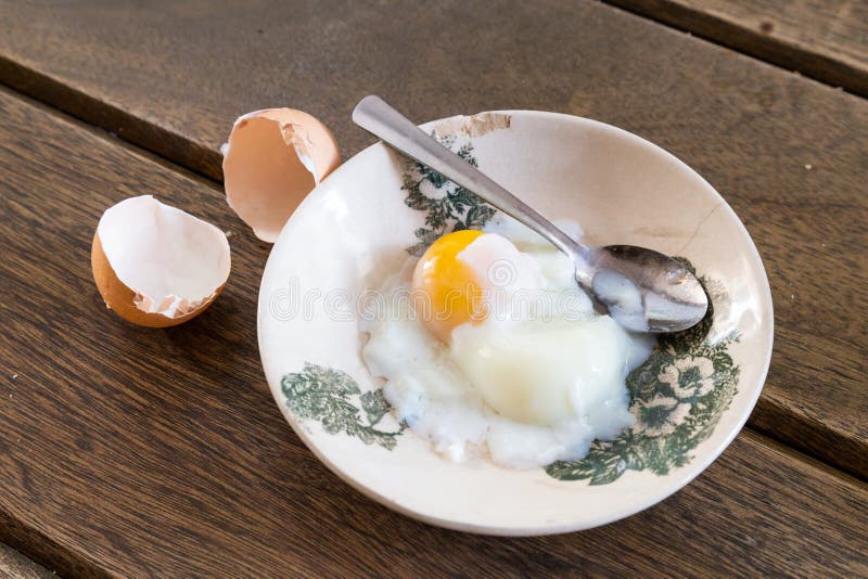 Hainam Style Half Boiled Egg Stock Photo, Picture and Royalty Free Image.  Image 128339306.