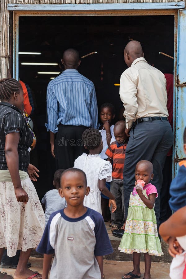 Mozambique Pentacostal Church gathering scenes in Xai Xai stock photo Mozambique Pentacostal Church gathering scenes in Xai Xai stock photo