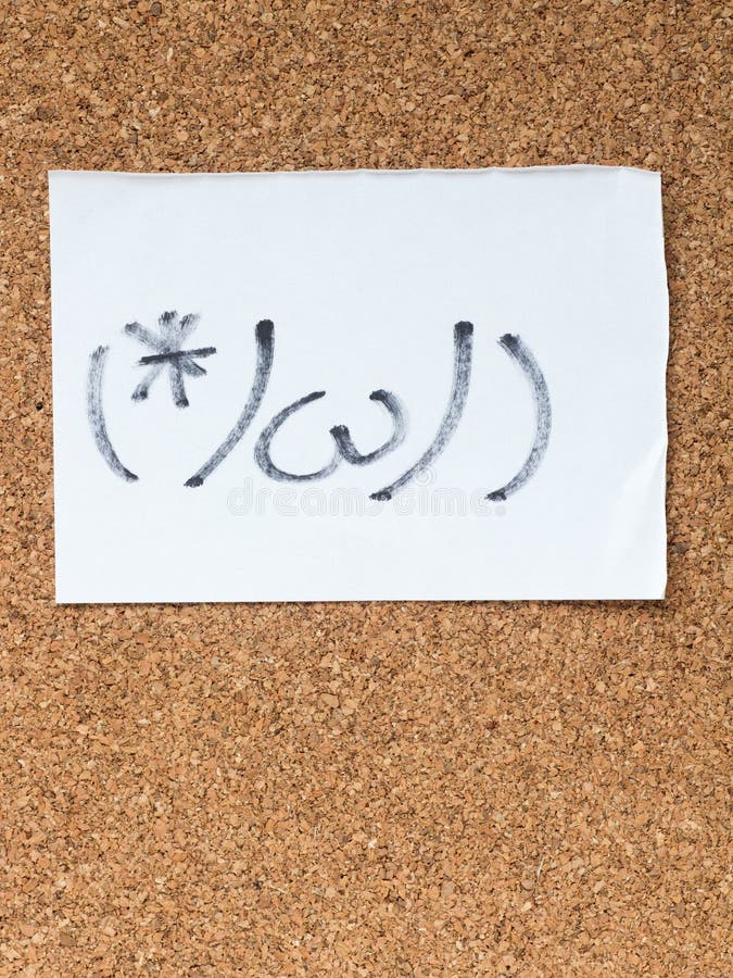 The Series of Japanese Emoticons Called Kaomoji, Embarrassed Stock