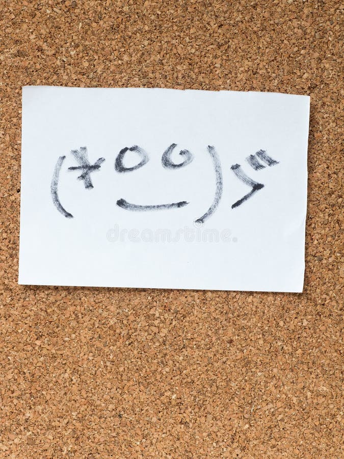 The series of Japanese emoticons called Kaomoji, embarrassed stock photo