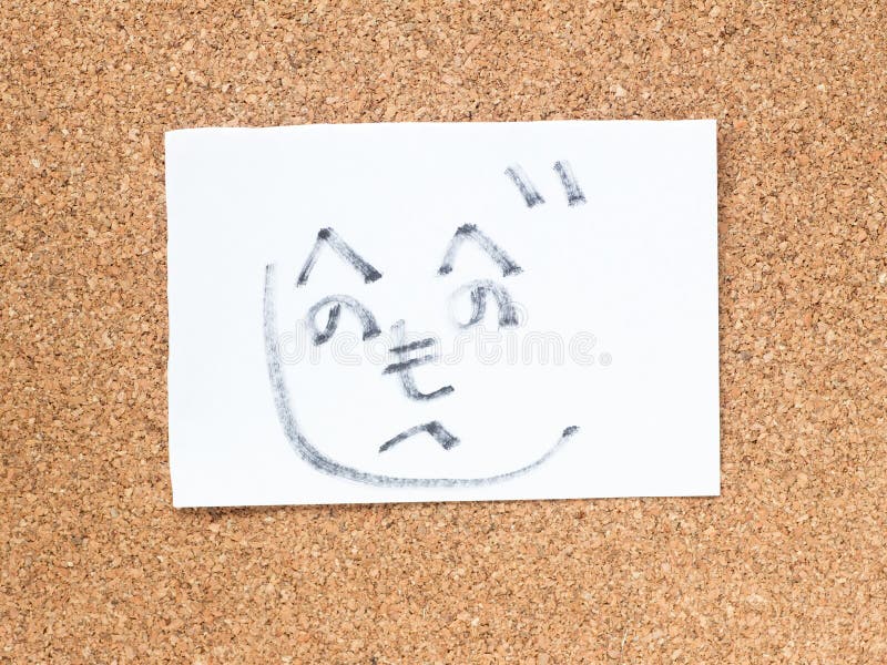 The series of Japanese emoticons called Kaomoji, guy royalty free stock photography