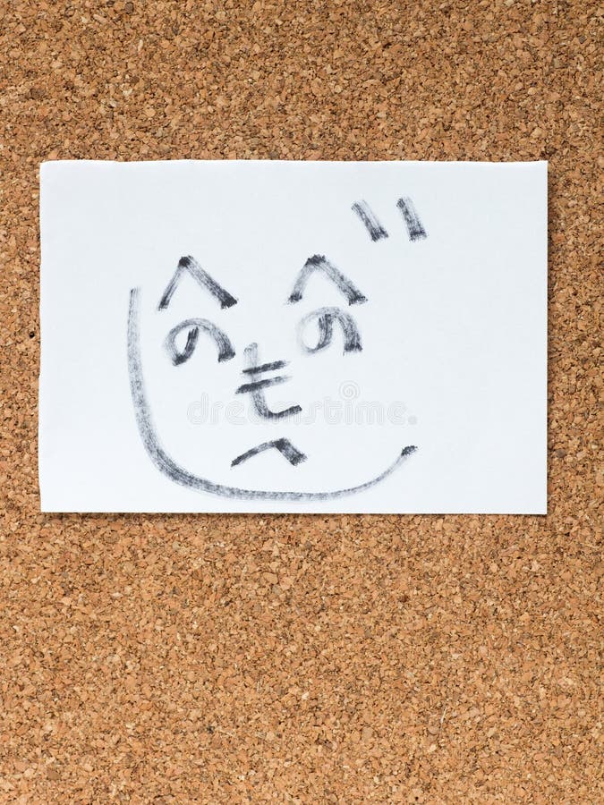 The series of Japanese emoticons called Kaomoji, guy royalty free stock photos