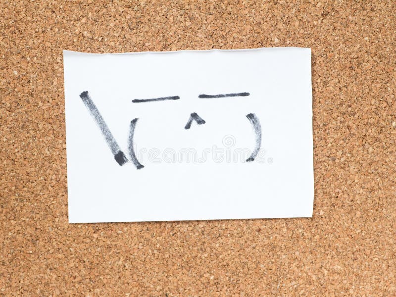 The series of Japanese emoticons called Kaomoji, smug royalty free stock photo