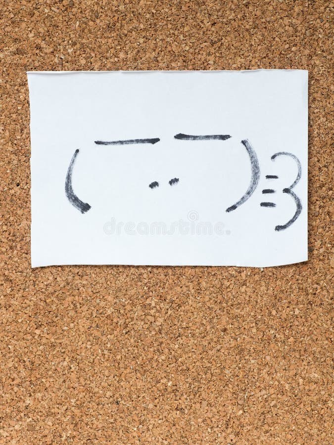 The series of Japanese emoticons called Kaomoji, smug royalty free stock photography