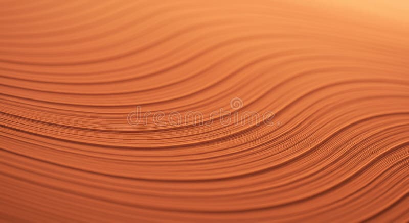 A series of undulating, parallel lines in shades of orange create a mesmerizing royalty free illustration
