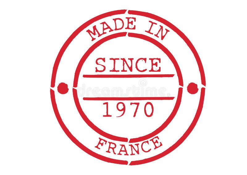 Made In France Labels Set French Product Emblem Stock Illustration