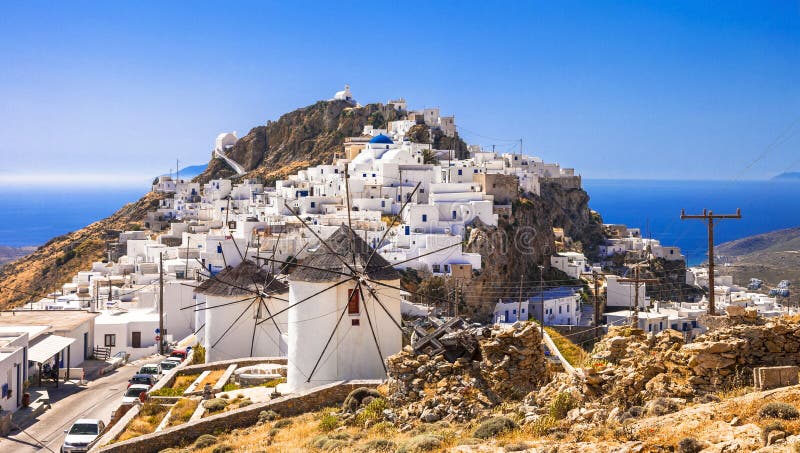 Serifos island, view of Chora village