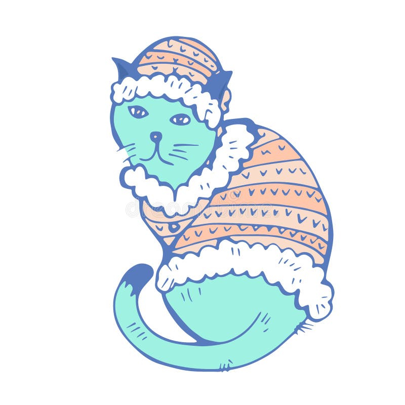 Cat Wearing Coat Stock Illustrations 190 Cat Wearing Coat Stock