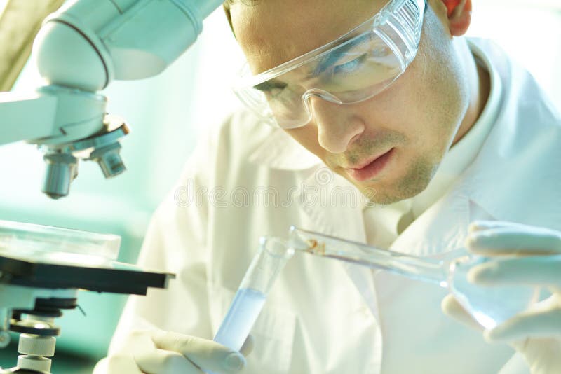 Serious scientist royalty free stock image Serious scientist royalty free stock image