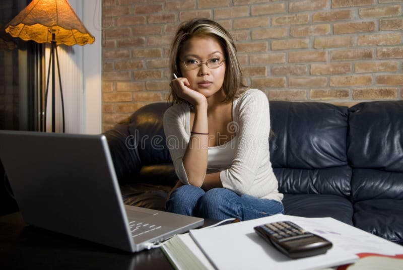 Enjoying the sunset stock photo. Image of straight, cheerful - 6657586