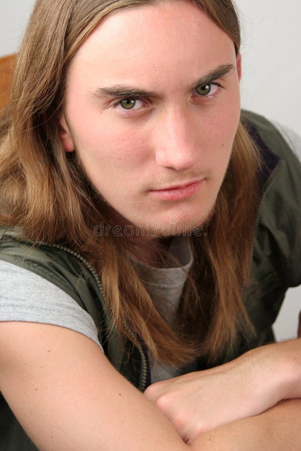 Serious Young Man - Portrait royalty free stock image Serious Young Man - Portrait royalty free stock image