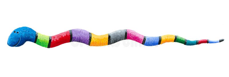 Serpent coloré mignon illustration libre de droits