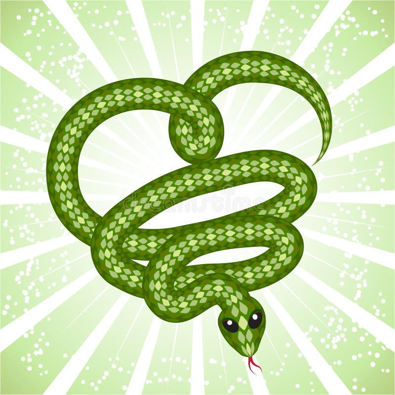 Serpent mignon (symbole de 2013 ans) illustration stock Serpent mignon (symbole de 2013 ans) illustration stock