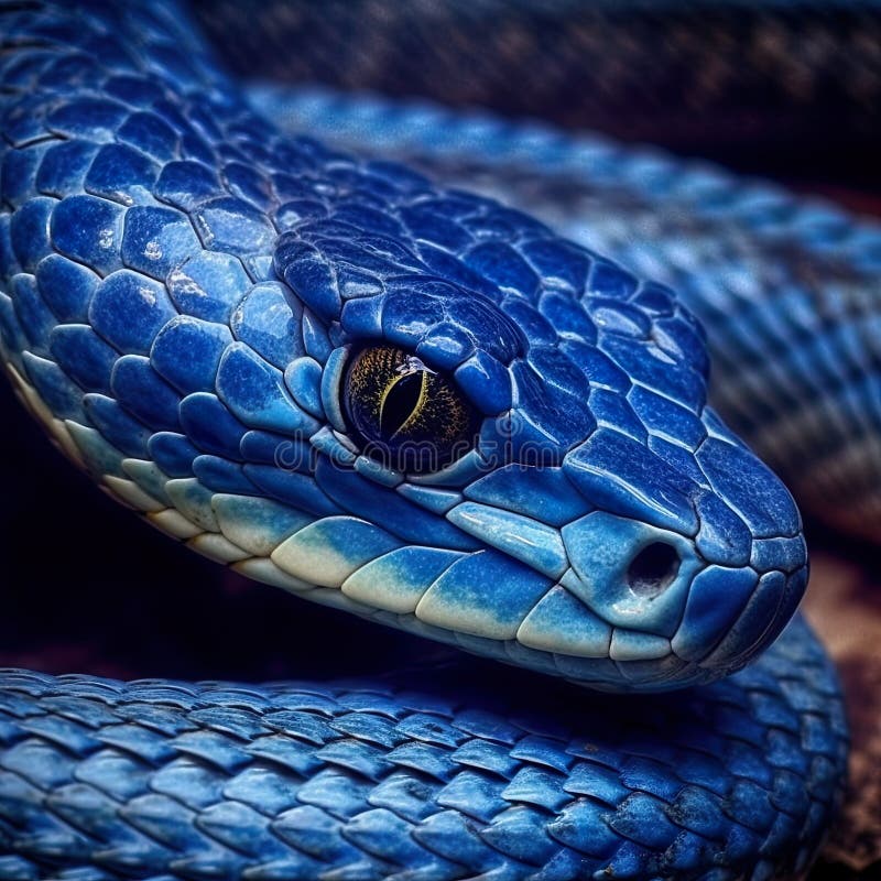 Serpente che offre una visione ravvicinata di questo affascinante rettile. illustrazione di stock