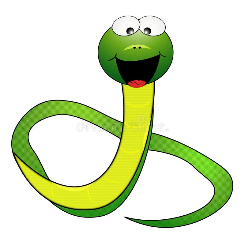 Serpente dos desenhos animados ilustração do vetor Serpente dos desenhos animados ilustração do vetor