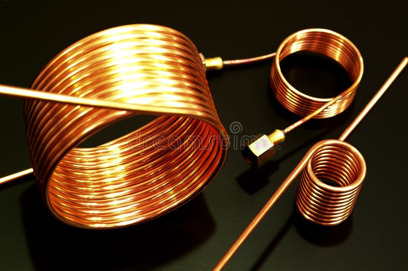 Copper Coils Of Induction Cooker. Electric Hobs. Cooking Appliance In A