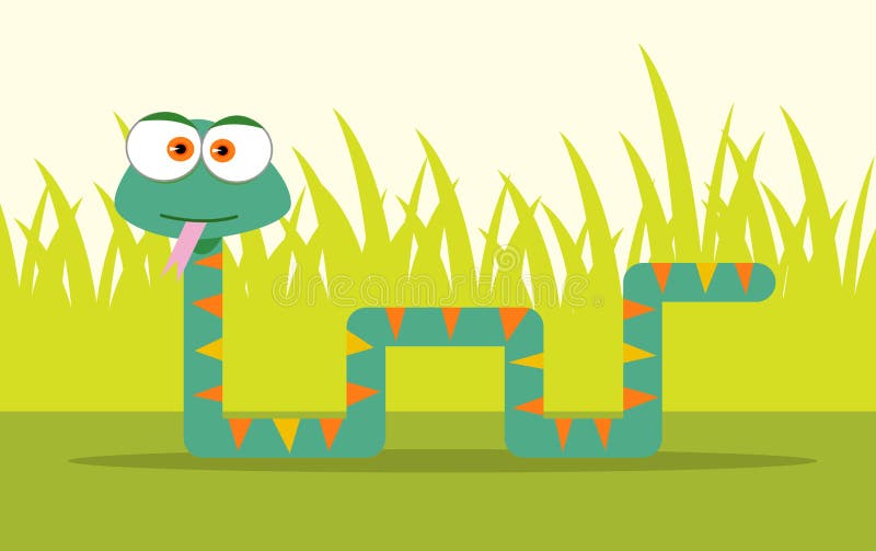 Serpiente de la historieta ilustración del vector Serpiente de la historieta ilustración del vector