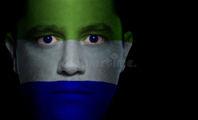 Serra bandeira de Leonese - face masculina imagens de stock Serra bandeira de Leonese - face masculina imagens de stock