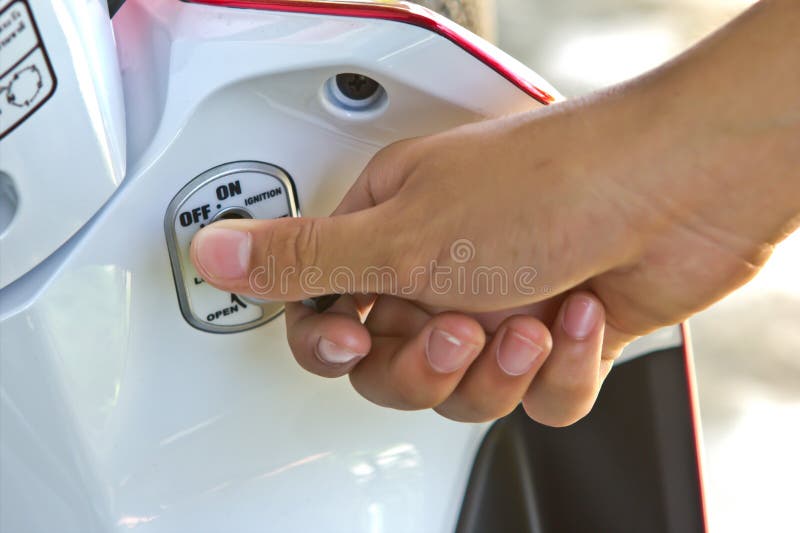 Serratura a chiave del motociclo immagine stock libera da diritti Serratura a chiave del motociclo immagine stock libera da diritti
