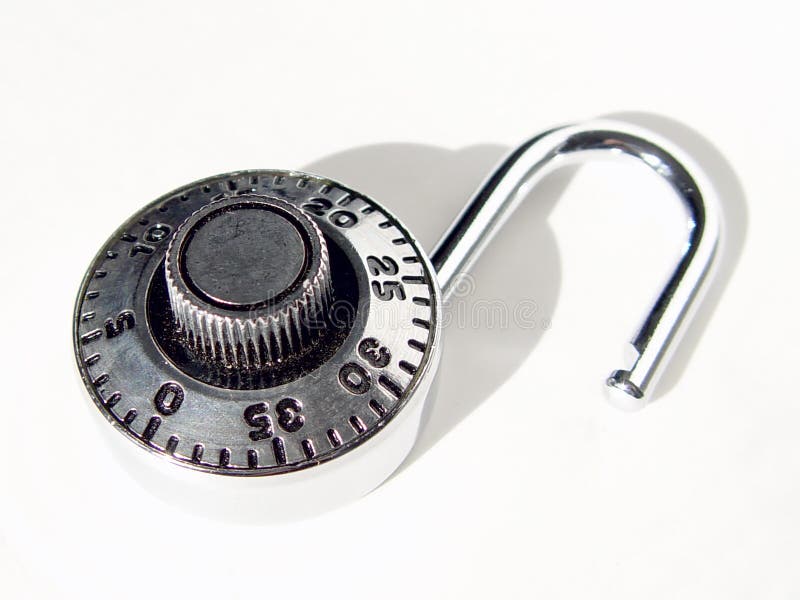 Lucchetto a combinazione immagine stock libera da diritti