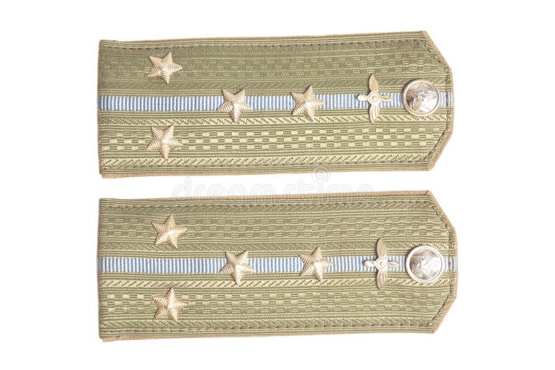 Épaules à Quatre étoiles De Grade Militaire Photo stock - Image du armée,  graphisme: 147124284