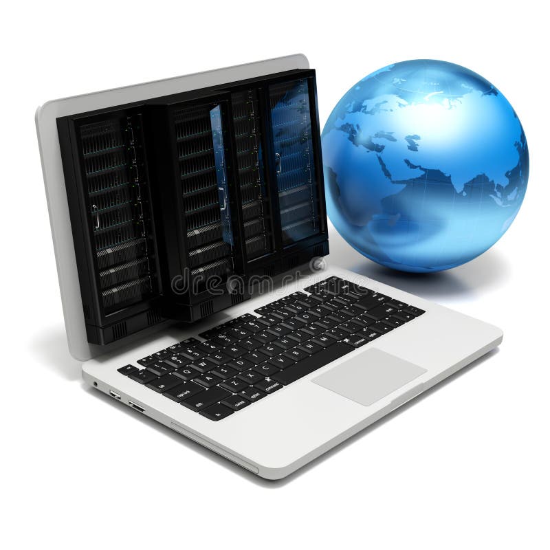 Server cloud royalty free illustration