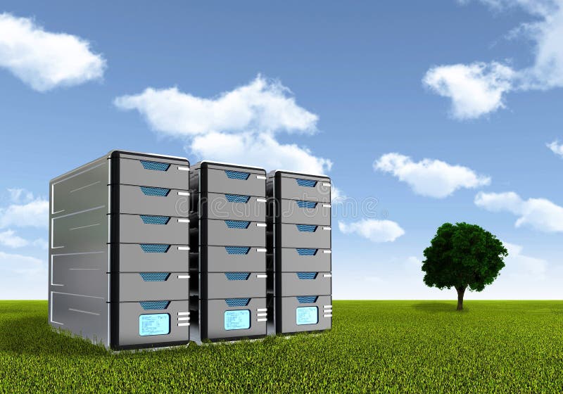 Server Computer Concept 01 stock illustration