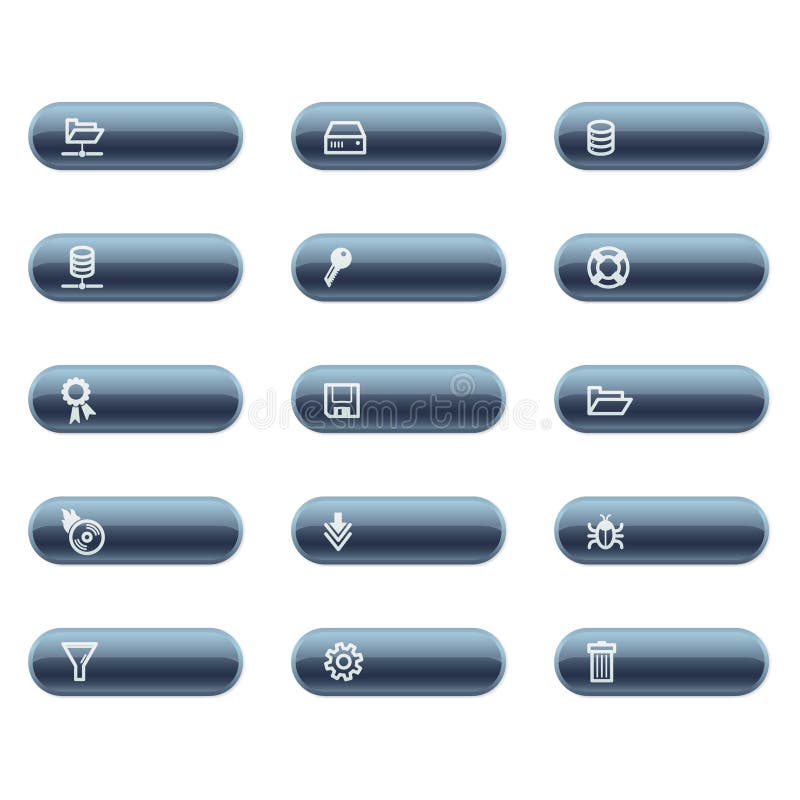 Server icons stock illustration