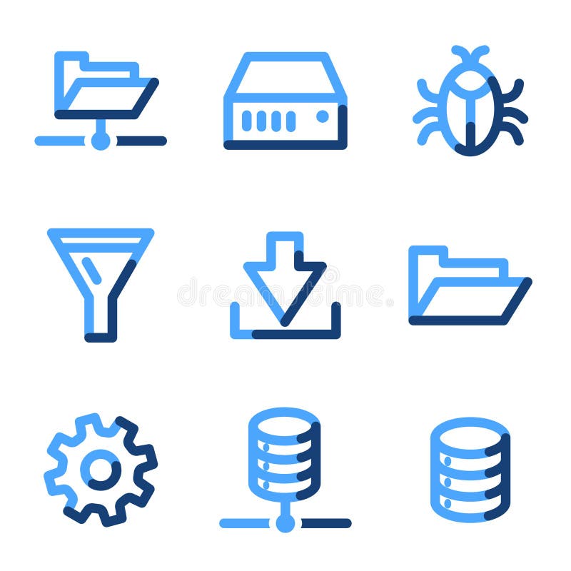 Server icons royalty free illustration