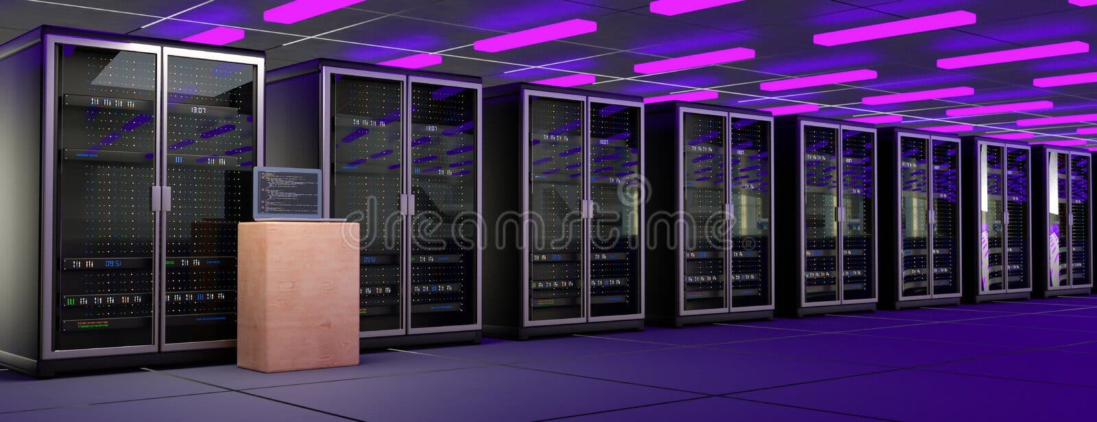 Server Room. Server Data Center. Backup, Mining, Hosting, Mainframe