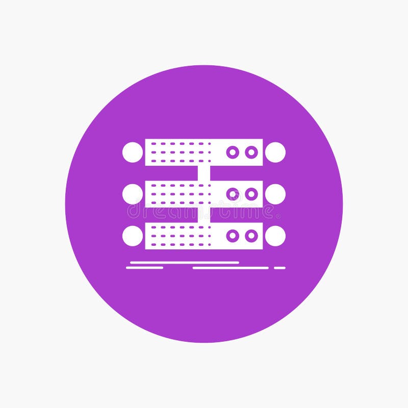 server, structure, rack, database, data White Glyph Icon in Circle. Vector Button illustration vector illustration server, structure, rack, database, data White Glyph Icon in Circle. Vector Button illustration vector illustration