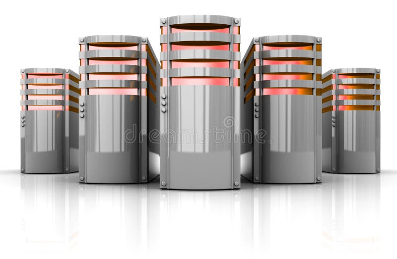 Servers stock abbildung Servers stock abbildung