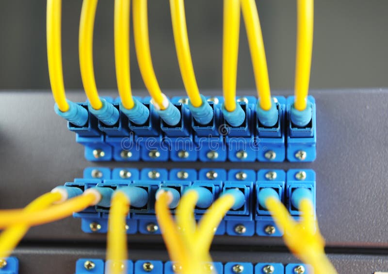 Servers in a technology data center royalty free stock photos