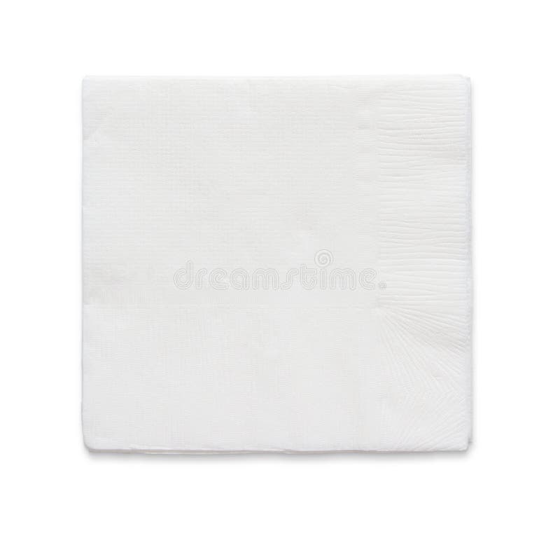 Servett för blankt papper arkivfoto