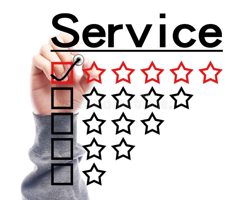 Hand with marker is drawing Service concept on the transparent white board. Board survey stock images, royalty-free photos and pictures