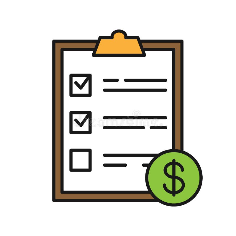 Service List with Dollar Sign Color Icon Stock Vector - Illustration of icon, finance: 197447555 Service List with Dollar Sign Color Icon Stock Vector - Illustration of icon, finance: 197447555