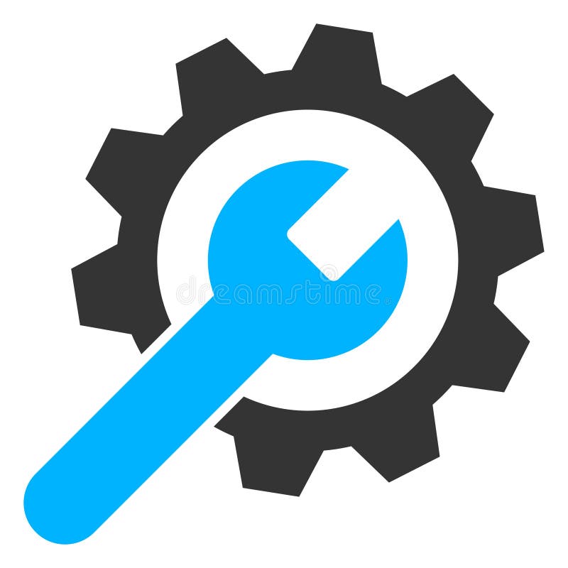 Service Wheel Raster Icon Illustration vector illustration