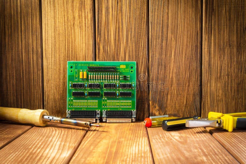 Services And Repair Of Electronics, Electronic Boards Stock Image