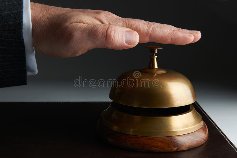 Servicio de sonido Bell del negocio encendido fotografía de archivo libre de regalías Servicio de sonido Bell del negocio encendido fotografía de archivo libre de regalías