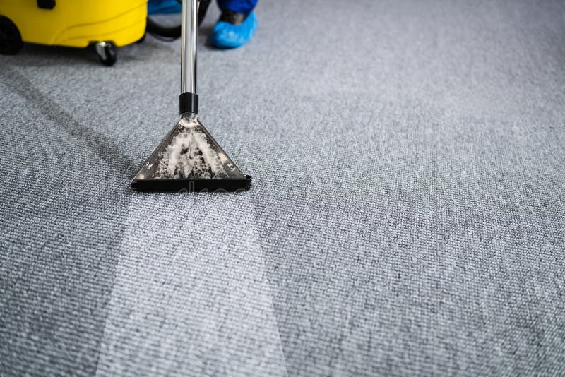 Servicio profesional de limpieza de alfombras. aspiradora