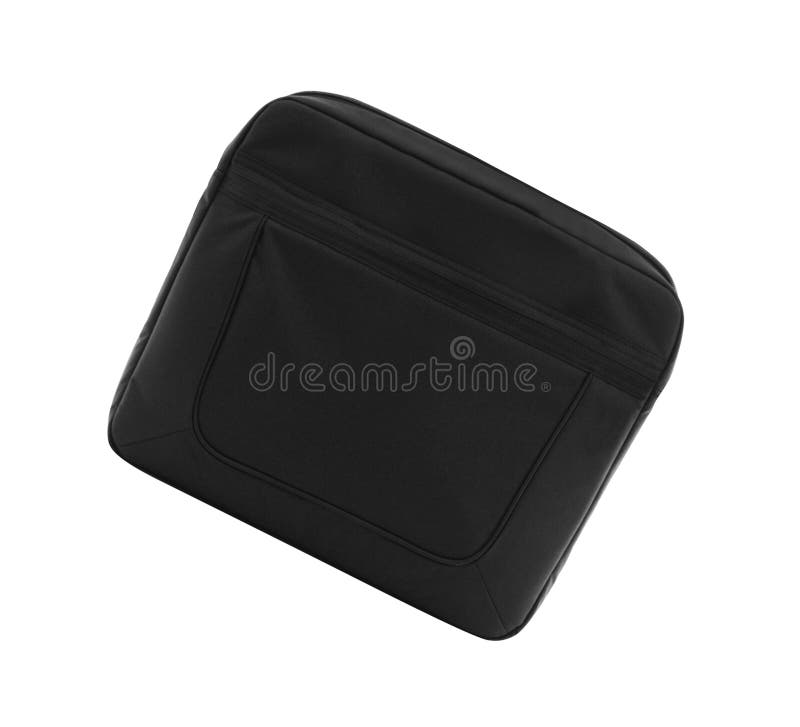 Serviette noire d'ordinateur portable de textile image stock Serviette noire d'ordinateur portable de textile image stock