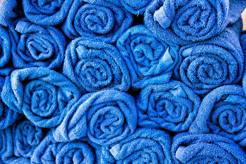 Serviettes propres tordues photo stock Serviettes propres tordues photo stock